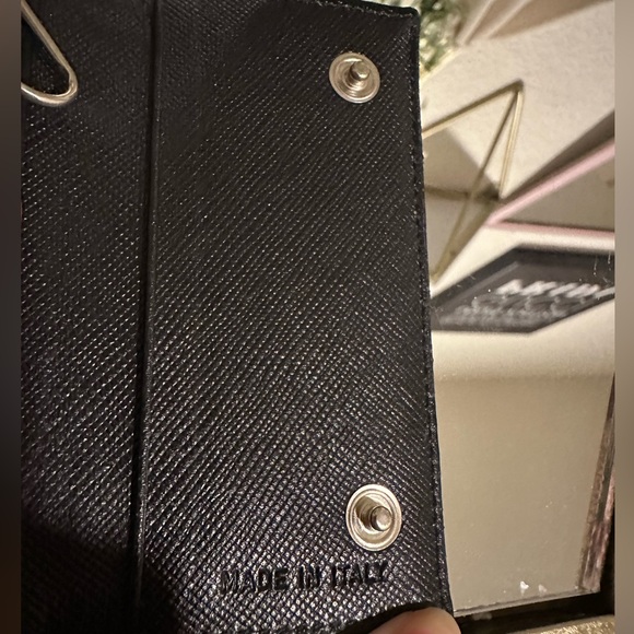 Vintage Prada key case wallet black & silver in beautiful condition with box - Picture 6 of 10